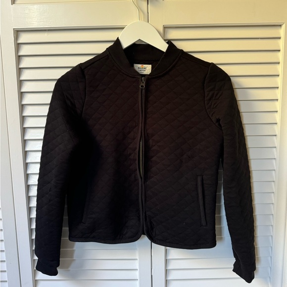 Marine Layer corbet quilted bomber jacket Black - Picture 6 of 6